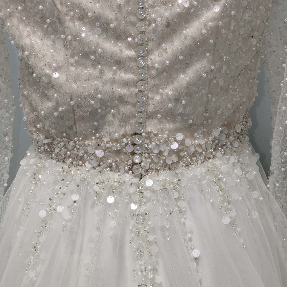 Custom-Made dress with a Stella York skirt - Picture 7 of 12